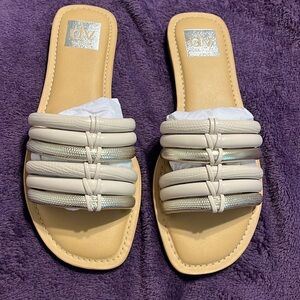 DV Dolce Vita Cream and Silver Sandal